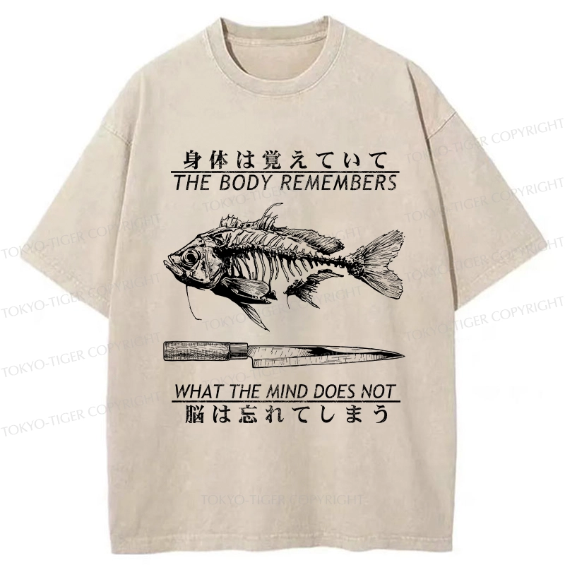 Tokyo-Tiger Unforgotten By The Body Washed T-Shirt