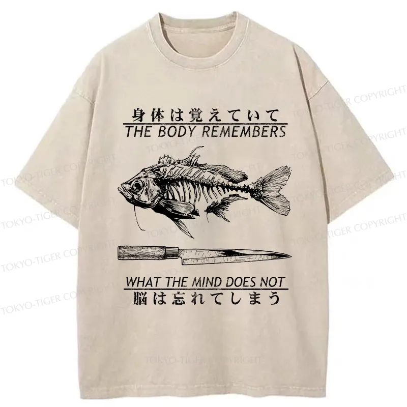 Tokyo-Tiger Unforgotten By The Body Washed T-Shirt