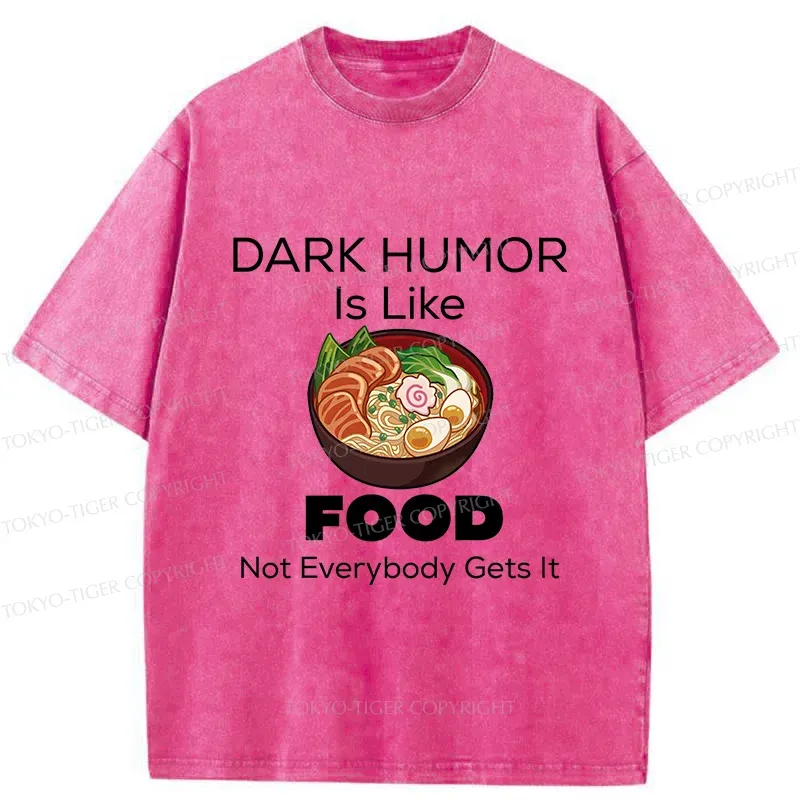 Tokyo-Tiger Fun Of Black Humor Washed T-Shirt