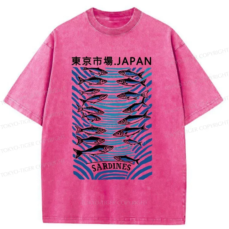 Tokyo-Tiger Tokyo Fish Market Washed T-Shirt