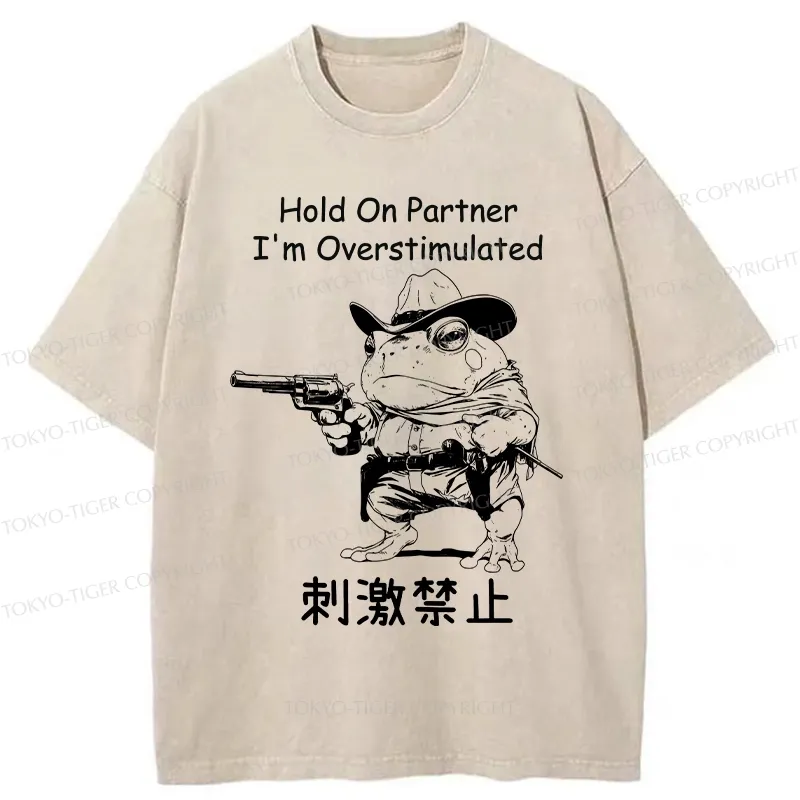 Tokyo-Tiger Overstimulated Frog Washed T-Shirt