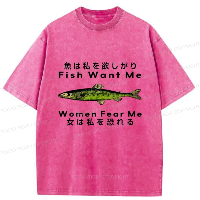 Tokyo-Tiger Fishing Essential Washed T-Shirt