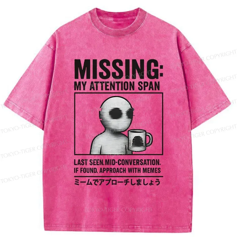 Tokyo-Tiger Approach It With A Meme Washed T-Shirt