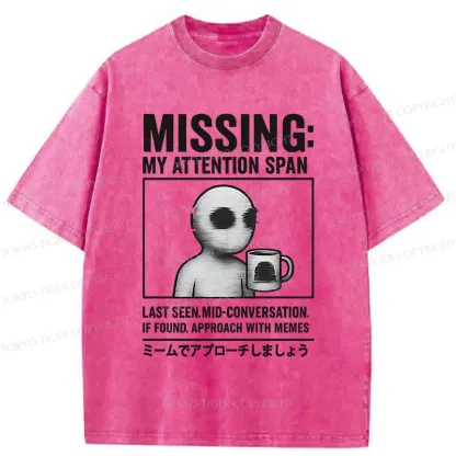 Tokyo-Tiger Approach It With A Meme Washed T-Shirt