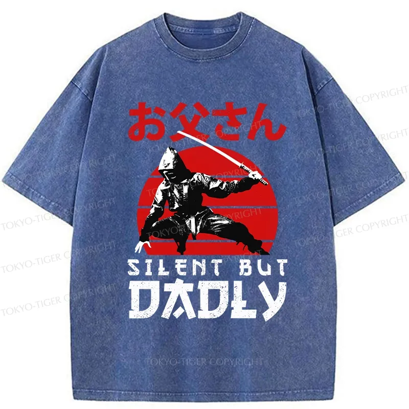 Tokyo-Tiger Happy Father's Day Washed T-Shirt