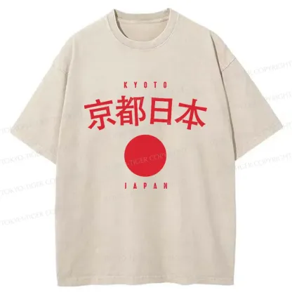Tokyo-Tiger Kyoto Japan Washed T-Shirt