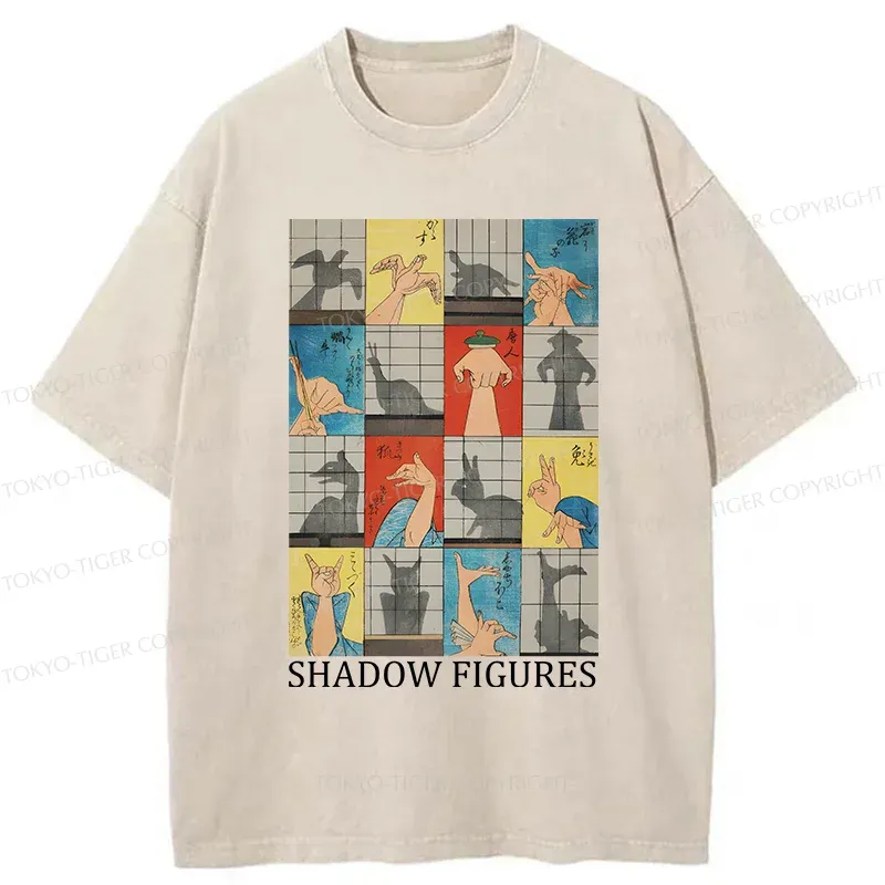 Tokyo-Tiger Traditional Gesture Shadow Washed T-Shirt