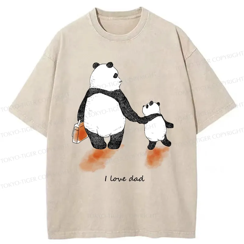 Tokyo-Tiger I Love My Father Washed T-Shirt