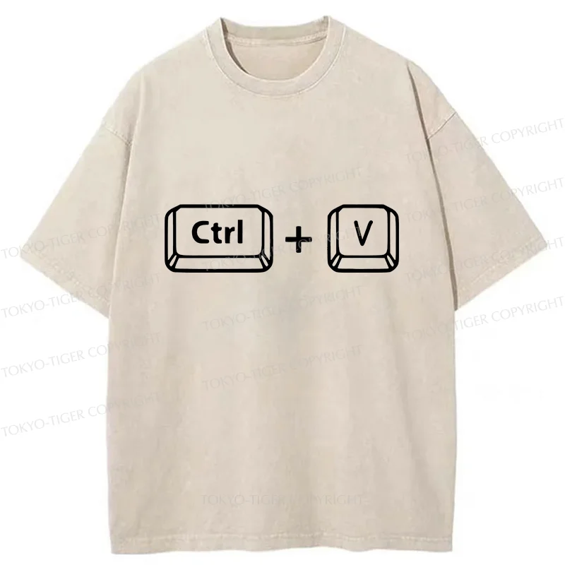 Tokyo-Tiger Funny Father's Day Washed T-Shirt