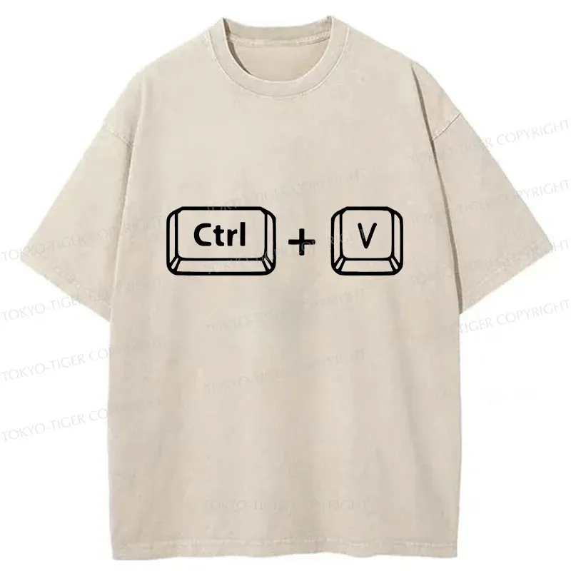 Tokyo-Tiger Funny Father's Day Washed T-Shirt