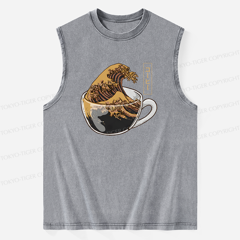 Tokyo-Tiger Coffee Wave Washed Tank