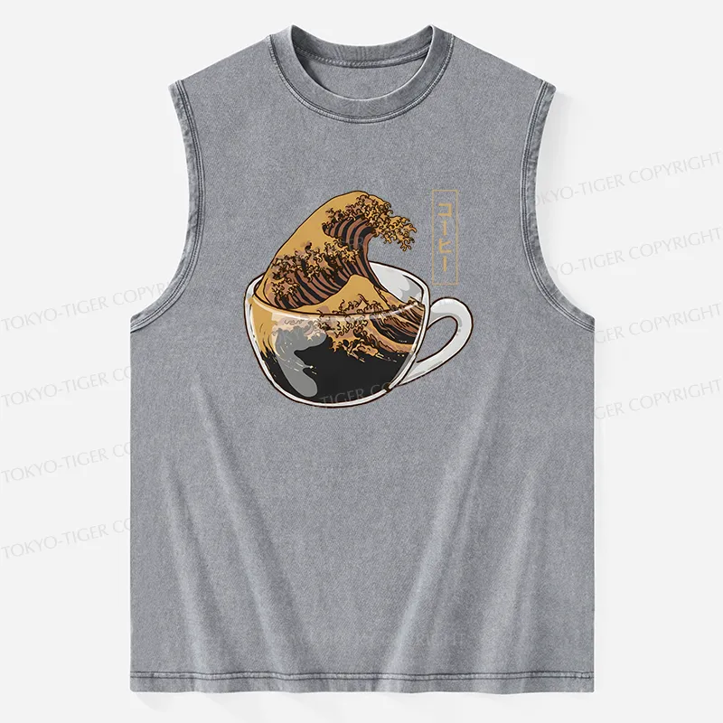 Tokyo-Tiger Coffee Wave Washed Tank