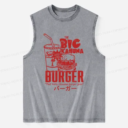 Tokyo-Tiger Tasty Hawaiian Burger Washed Tank