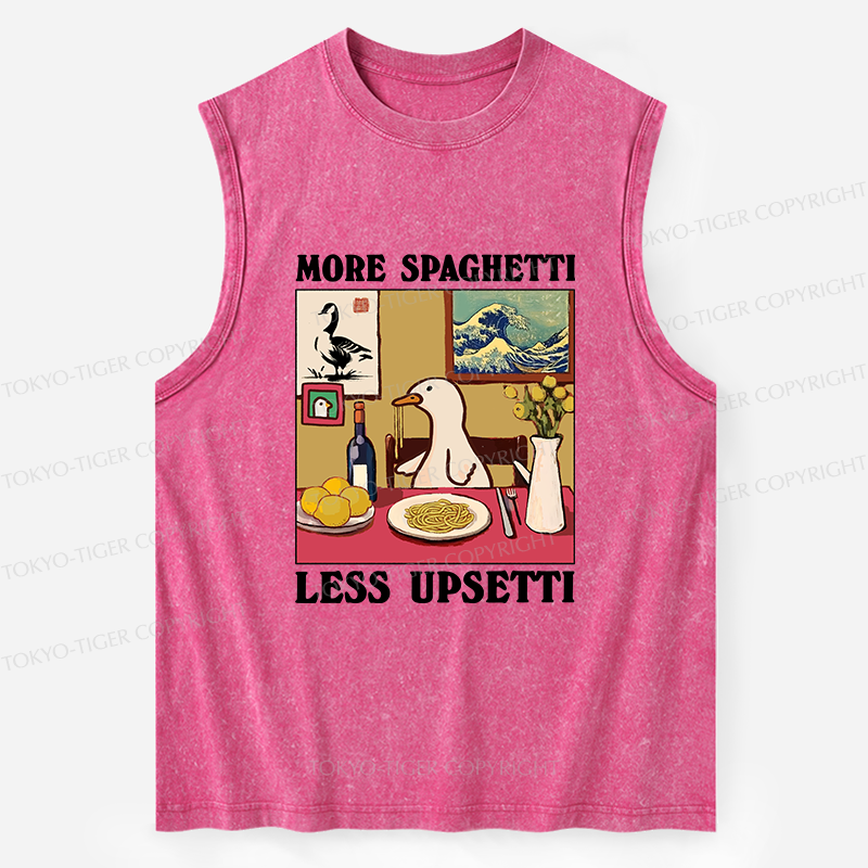 Tokyo-Tiger More Spaghetti Less Upsetti Goose Washed Tank