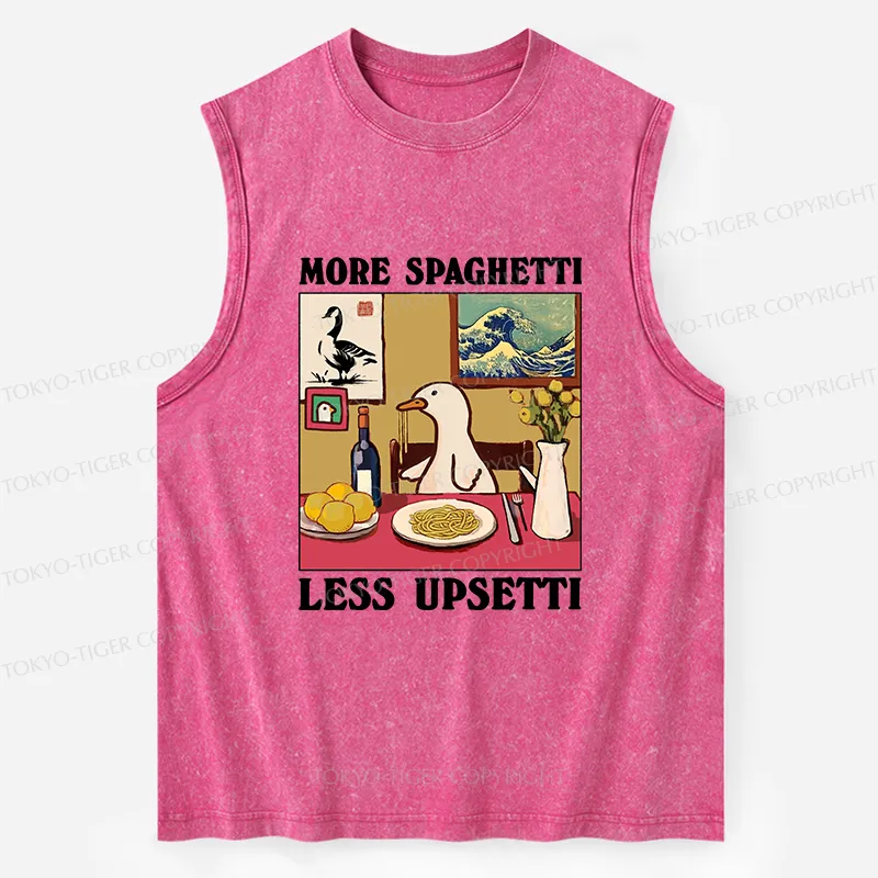 Tokyo-Tiger More Spaghetti Less Upsetti Goose Washed Tank