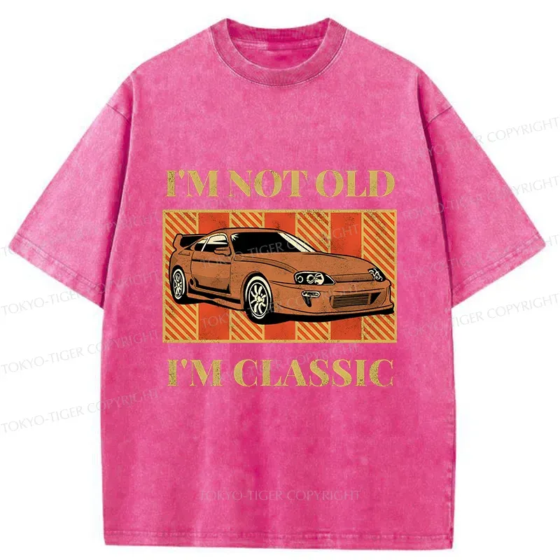 Tokyo-Tiger Classic Japanese Sports Car Washed T-Shirt