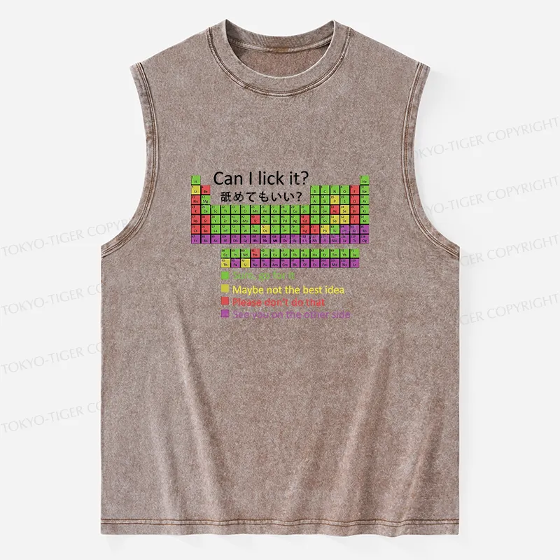 Tokyo-Tiger Can I Lick It Washed Tank