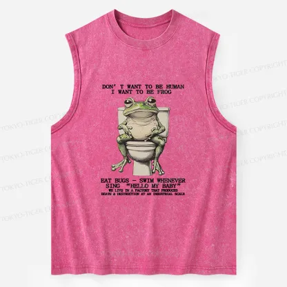 Tokyo-Tiger I Just Want To Be A Frog Washed Tank