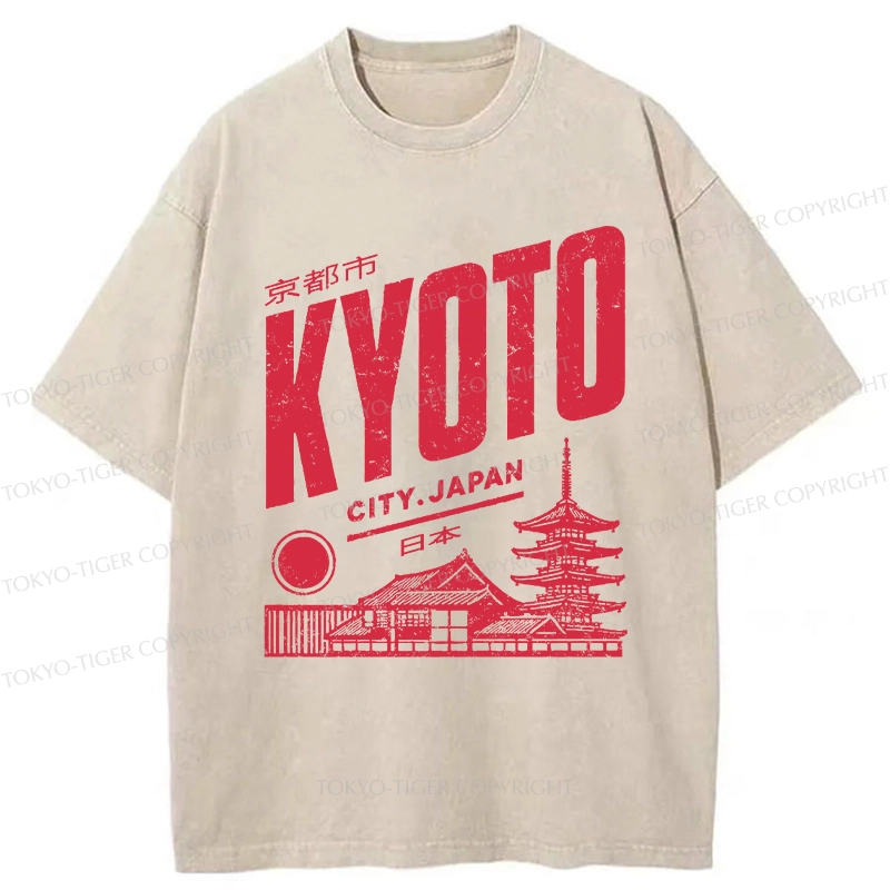 Tokyo-Tiger Vintage Kyoto Washed T-Shirt