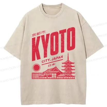 Tokyo-Tiger Vintage Kyoto Washed T-Shirt