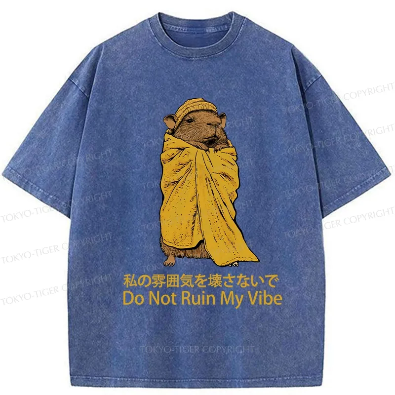 Tokyo-Tiger Don't Spoil My Mood Washed T-Shirt