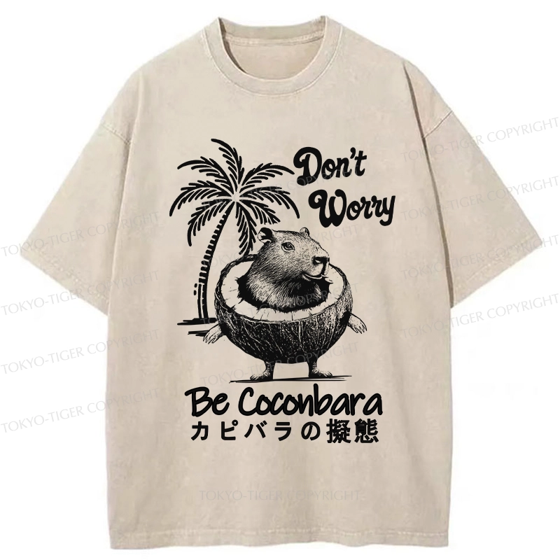 Tokyo-Tiger Don't Worry Be Coconbara Washed T-Shirt