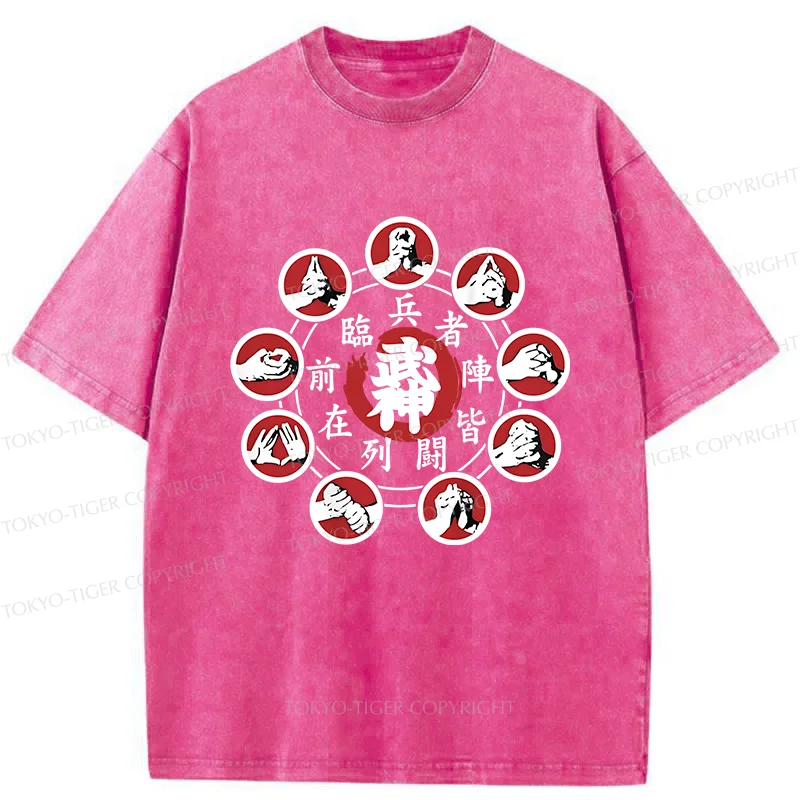 Tokyo-Tiger Traditional Ninjutsu Washed T-Shirt