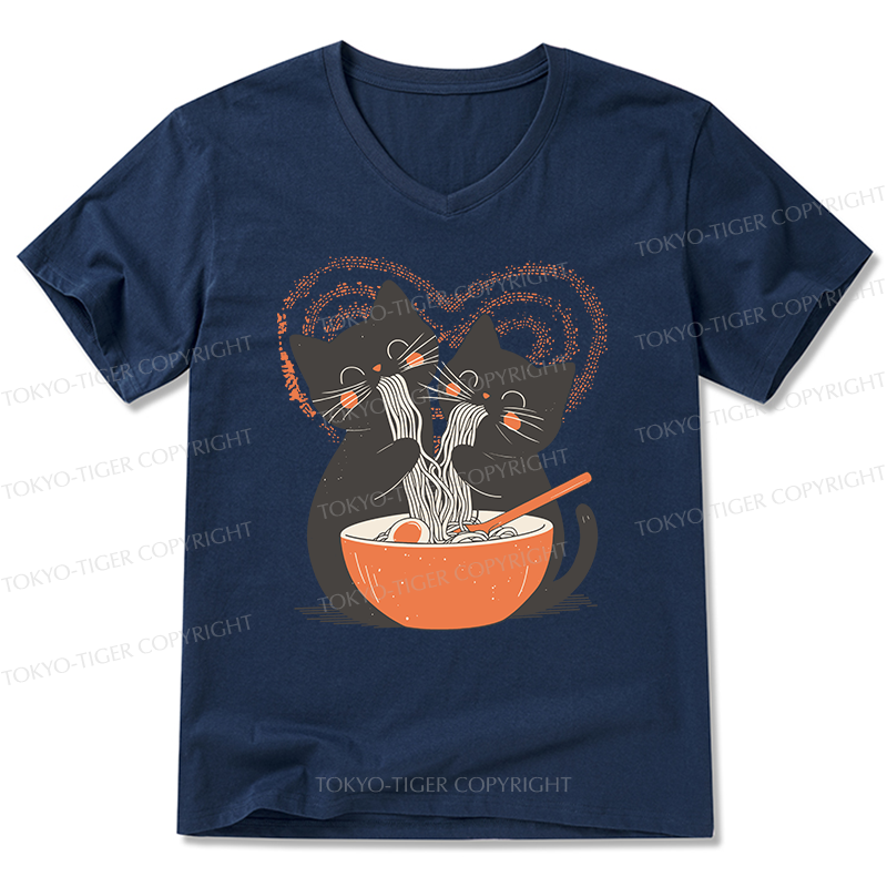 Tokyo-Tiger Let's Eat Ramen Together V-Neck Classic T-Shirt