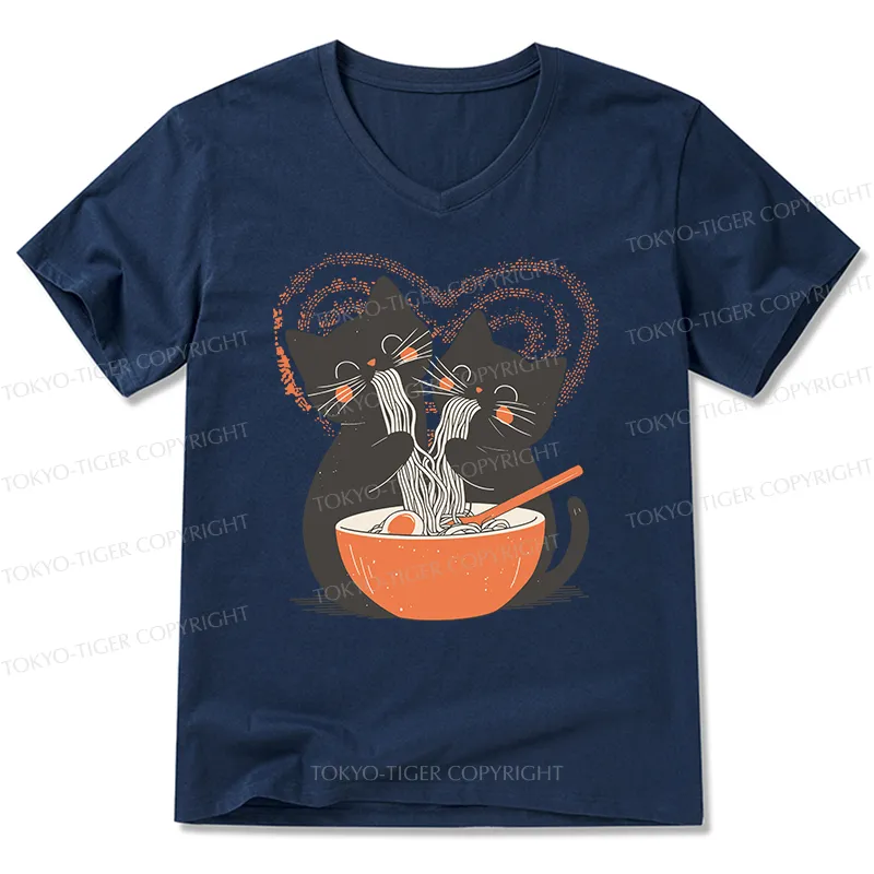 Tokyo-Tiger Let's Eat Ramen Together V-Neck Classic T-Shirt Sale