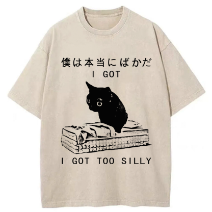 Tokyo-Tiger I Got Too Silly Washed T-Shirt