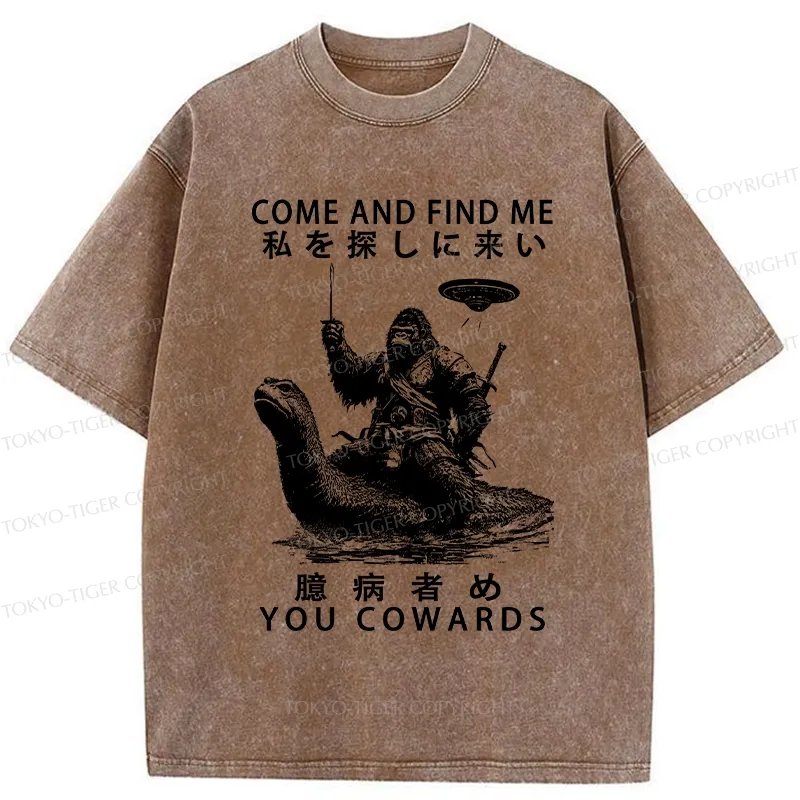 Tokyo-Tiger Can You Find Us Washed T-Shirt