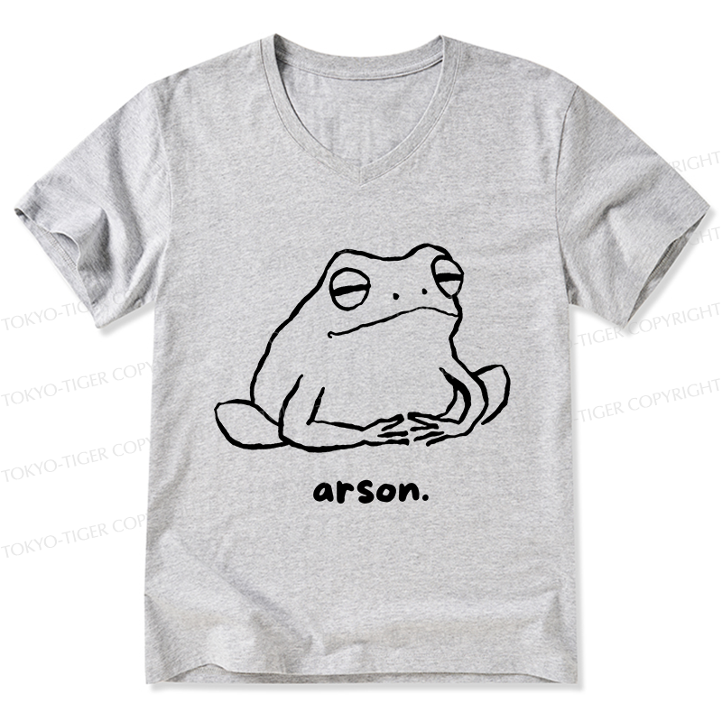 Tokyo-Tiger Japan Arsonist Frog V-Neck Classic T-Shirt