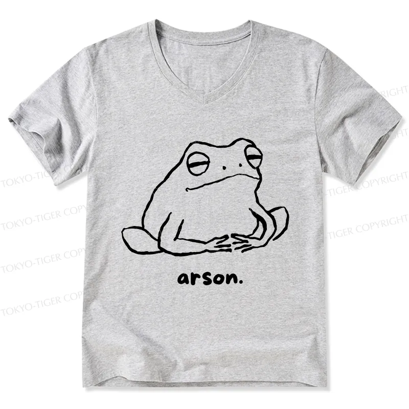 Tokyo-Tiger Japan Arsonist Frog V-Neck Classic T-Shirt