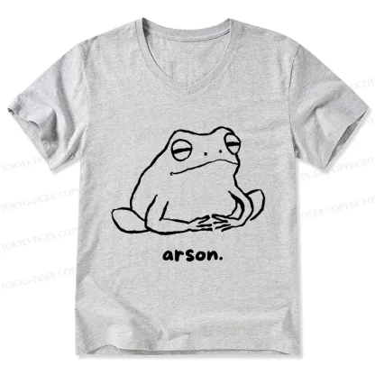 Tokyo-Tiger Japan Arsonist Frog V-Neck Classic T-Shirt