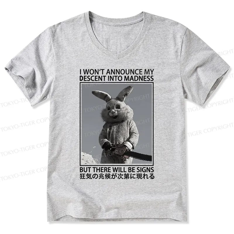 Tokyo-Tiger Rabbit Goes Into Madness V-Neck Classic T-Shirt