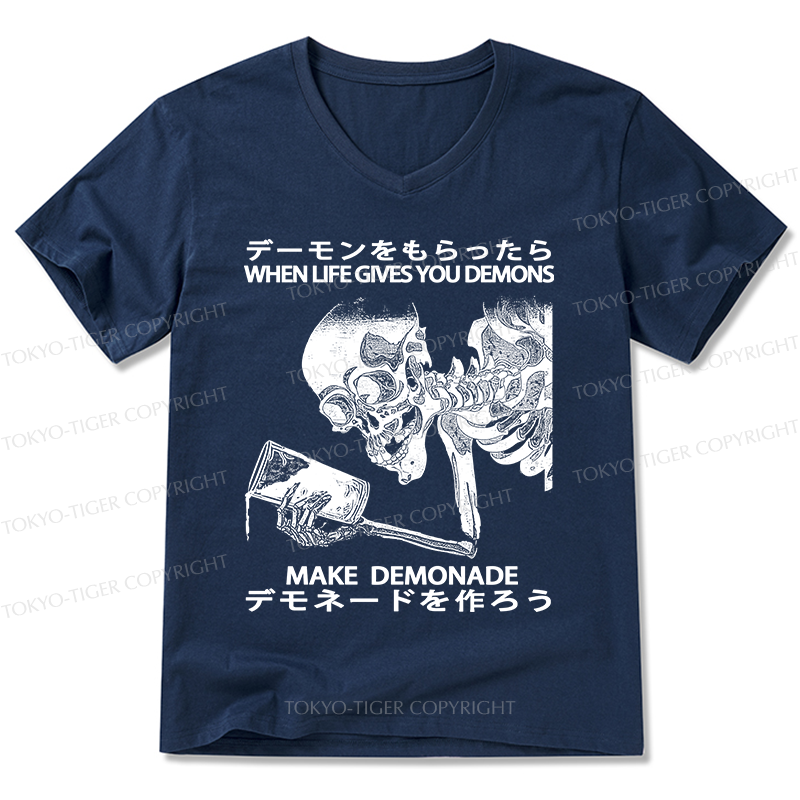 Tokyo-Tiger Make Demonade Funny V-Neck Classic T-Shirt Sale