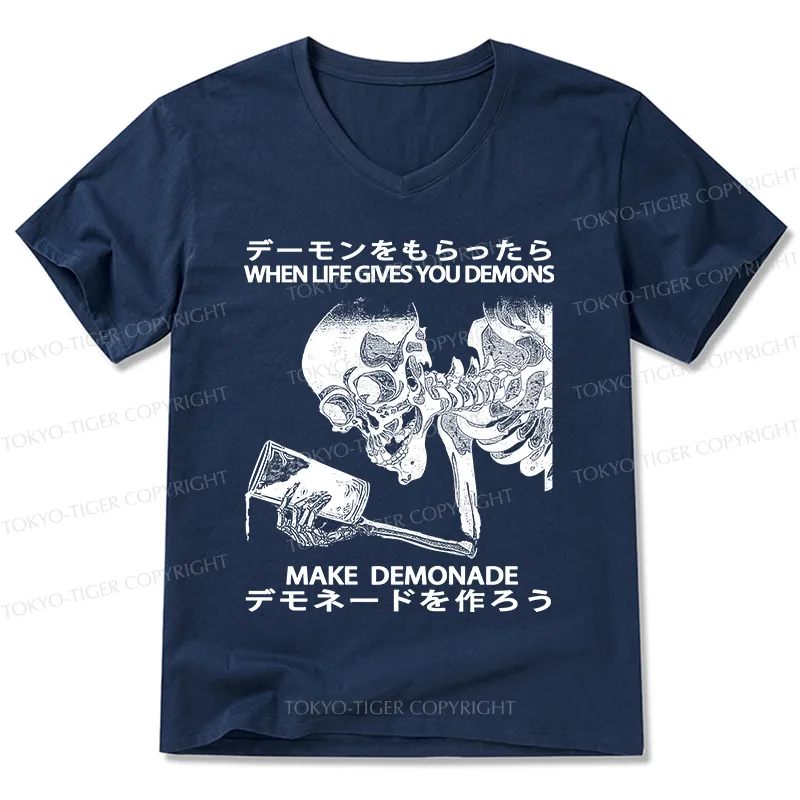 Tokyo-Tiger Make Demonade Funny V-Neck Classic T-Shirt