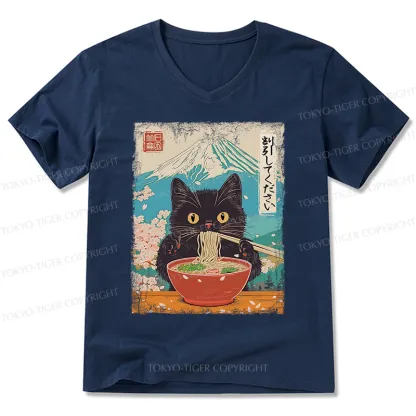 Tokyo-Tiger Please Give Cat A Discount V-Neck Classic T-Shirt