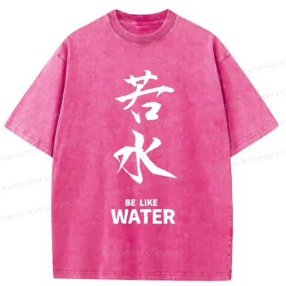 Tokyo-Tiger Feeling As Calm As Water Washed T-Shirt