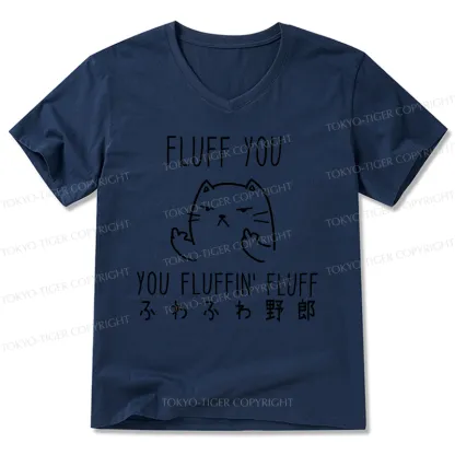 Tokyo-Tiger Fluff You Cat V-Neck Classic T-Shirt