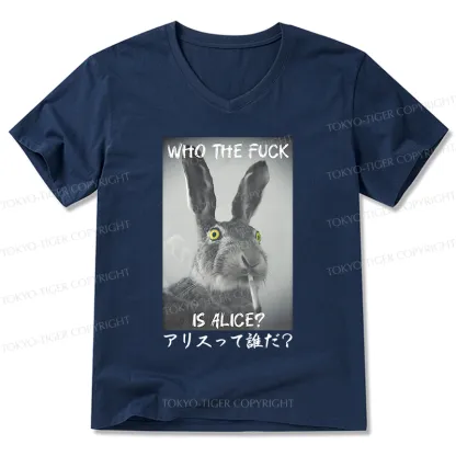 Tokyo-Tiger Who Is Alice? V-Neck Classic T-Shirt