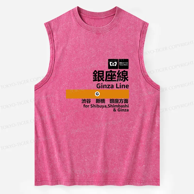 Tokyo-Tiger Ginza Line Japan Washed Tank