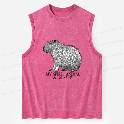 Tokyo-Tiger Capybara Spirit Washed Tank