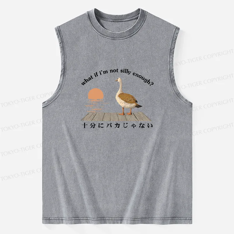 Tokyo-Tiger What If I'm Not Silly Enough Washed Tank