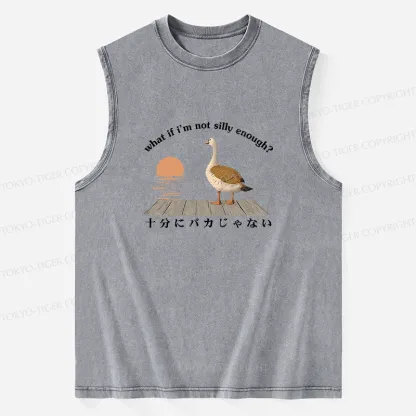 Tokyo-Tiger What If I'm Not Silly Enough Washed Tank