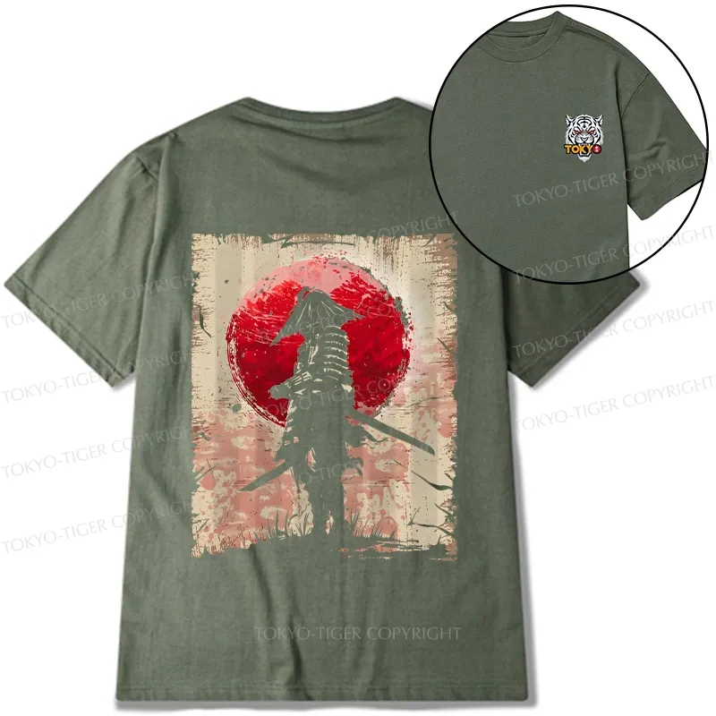 Tokyo-Tiger Samurai Front Back Classic T-Shirt