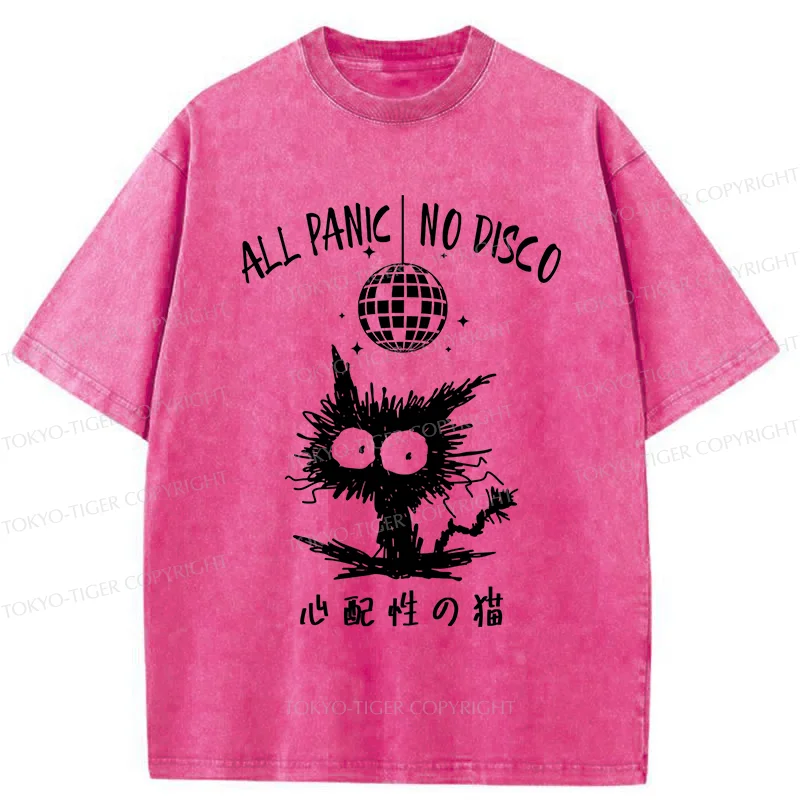 Tokyo-Tiger Anxious Cat Washed T-Shirt