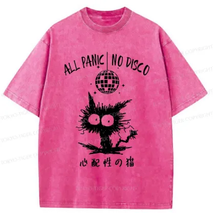 Tokyo-Tiger Anxious Cat Washed T-Shirt