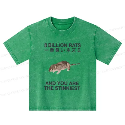 Tokyo-Tiger World's Stinkiest Rat Kids Washed T-Shirt