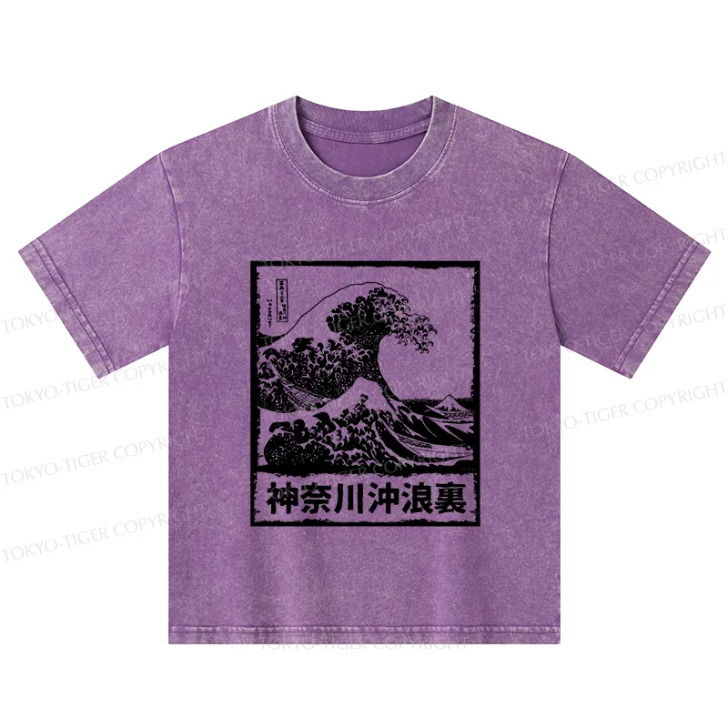 Tokyo-Tiger Legendary Wave Kids Washed T-Shirt